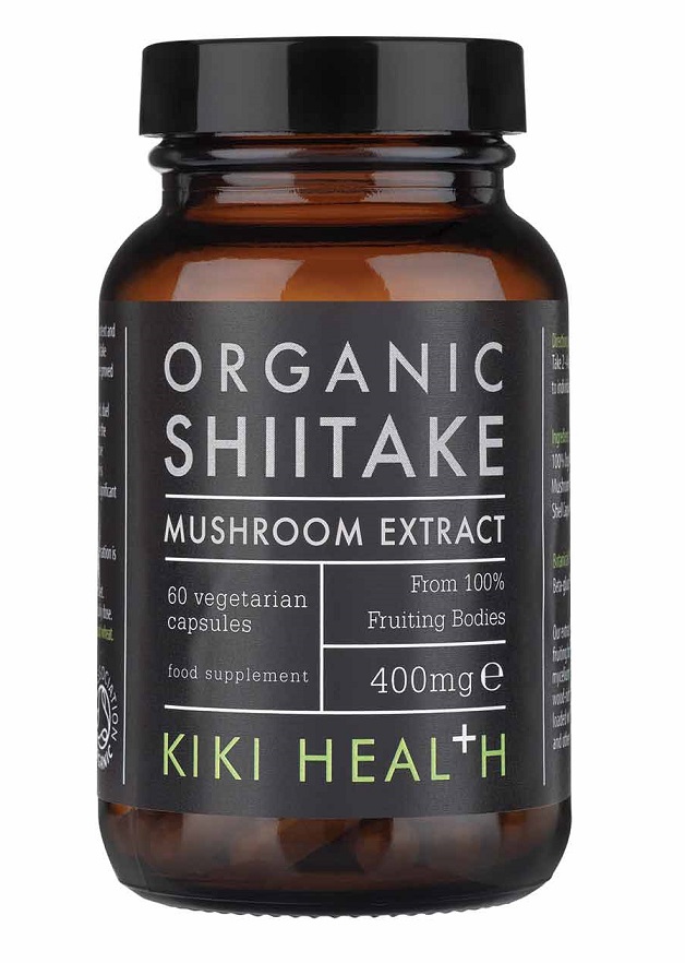 KIKI Health Shiitake Extract Organic, 400mg - 60 vcaps - Odżywki i ...